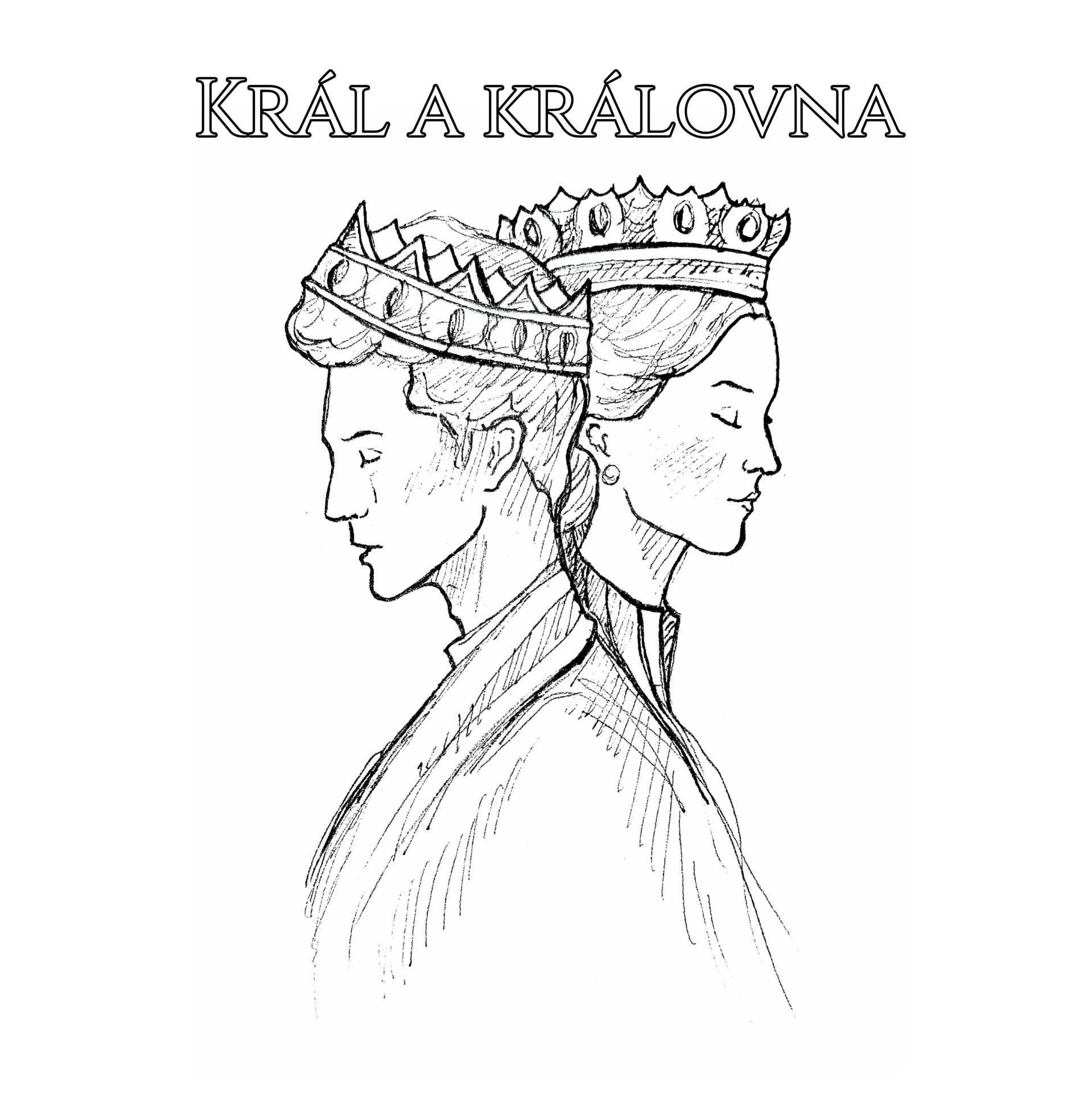 Kresba fixem, návrh na ilustraci
